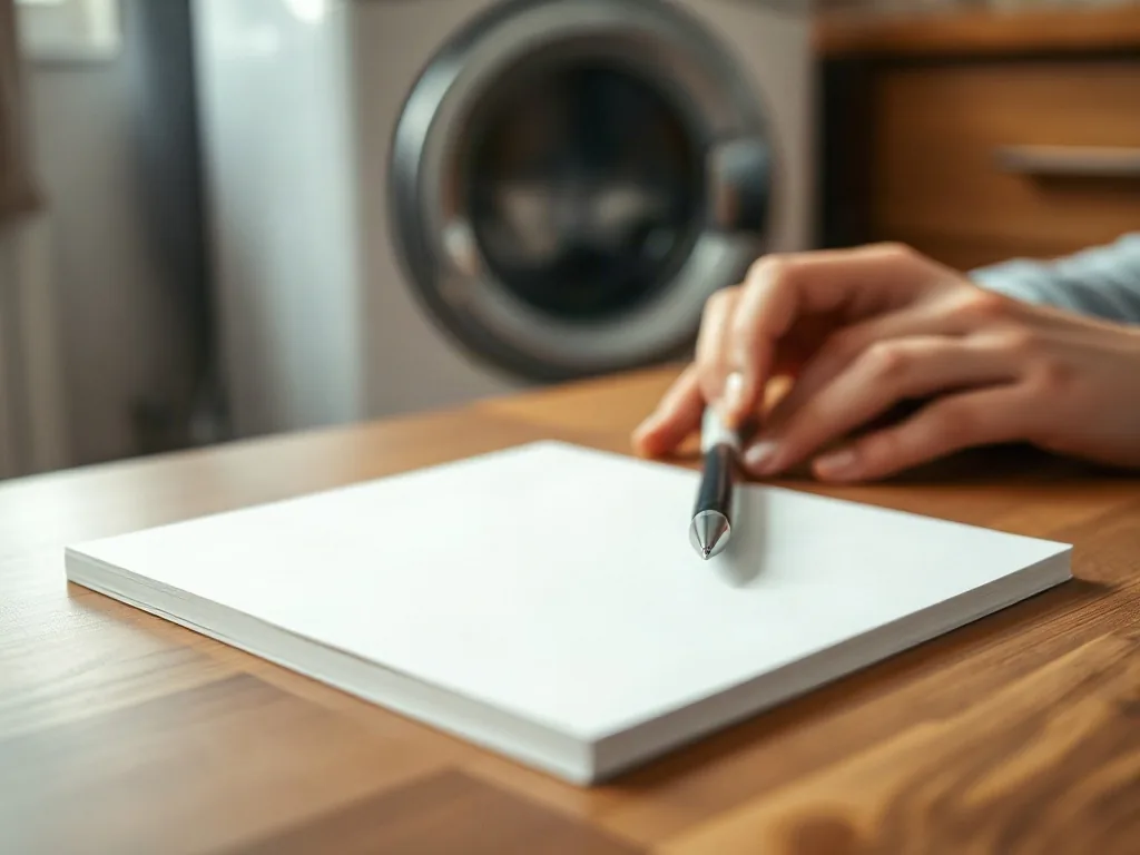 {Blocco per il preventivo e penna sul tavolo della cucina|Blocco per il preventivo e penna sul tavolo della cucina, [a:zona]}