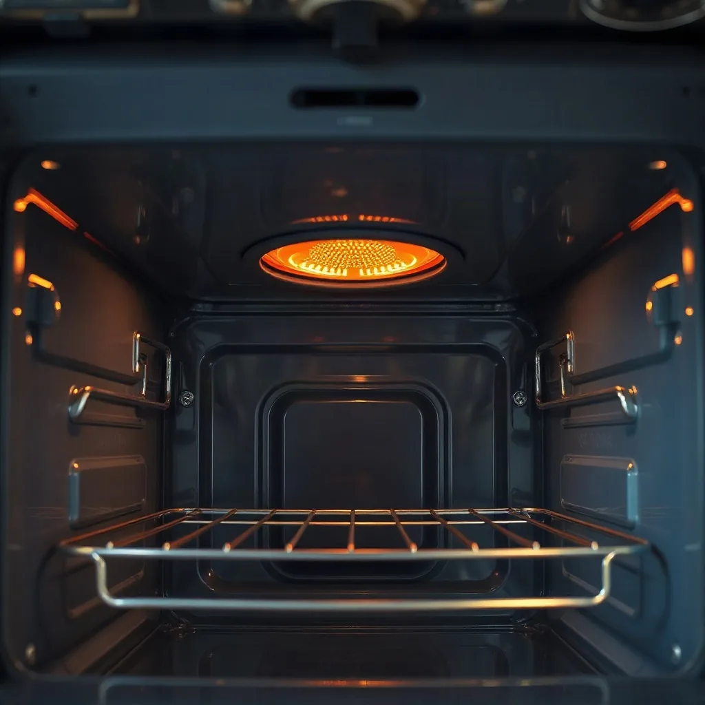 {Interno di un forno elettrico con la resistenza accesa|Interno di un forno elettrico con la resistenza accesa, [a:zona]}